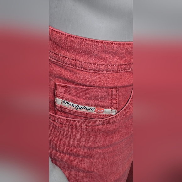 Diesel Men's Bold Red Skinny Jeans - Picture 7 of 15